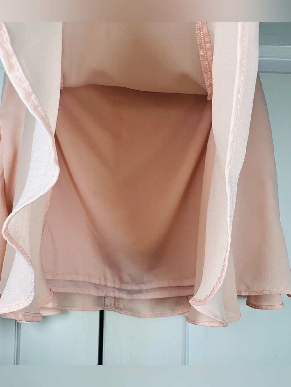 Princess Polly Godet Mini Flowy Skirt Pink Lined Pristine Sz 2 - Picture 6 of 6
